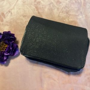 Lancome Black Sparkly Cosmetic Travel Bag